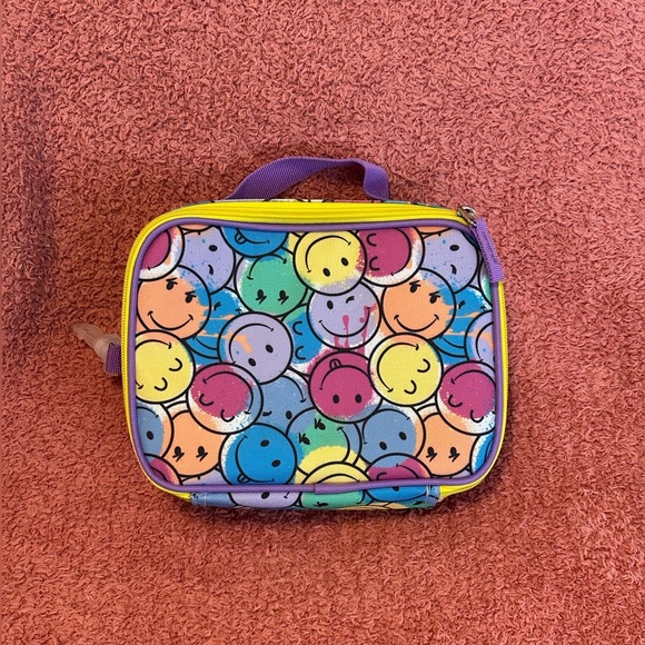 NWT - Colorful Smiley Face Kids Backpack Set - Picture 9 of 16